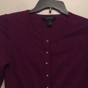 White house black market purple sweater